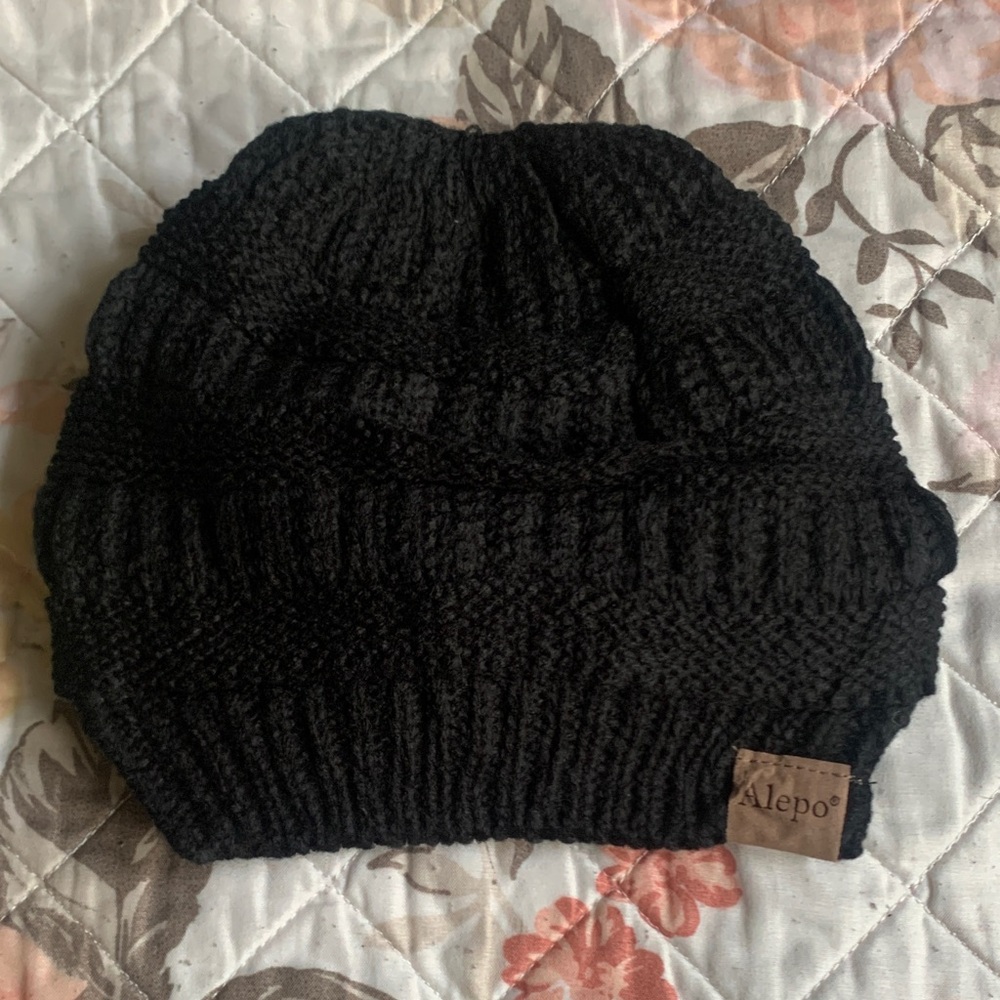 Black Kids Knit Beanie